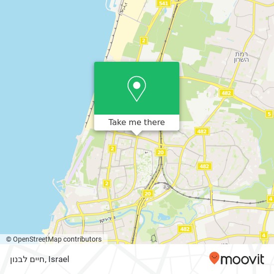 חיים לבנון map