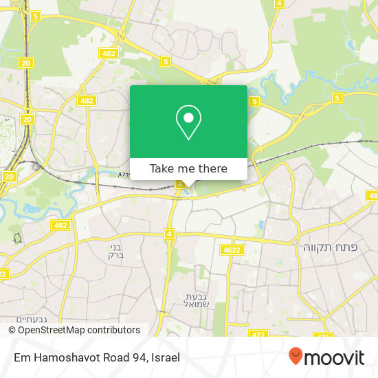 Em Hamoshavot Road 94 map