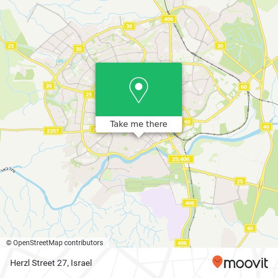 Карта Herzl Street 27