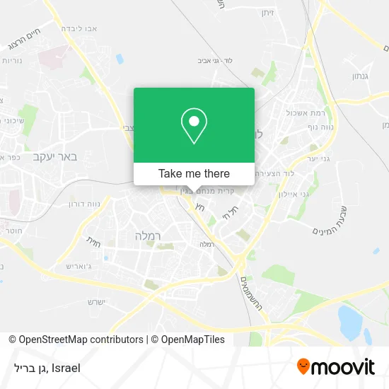 Карта גן בריל