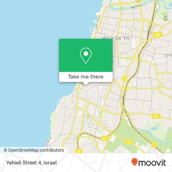 Yehieli Street 4 map