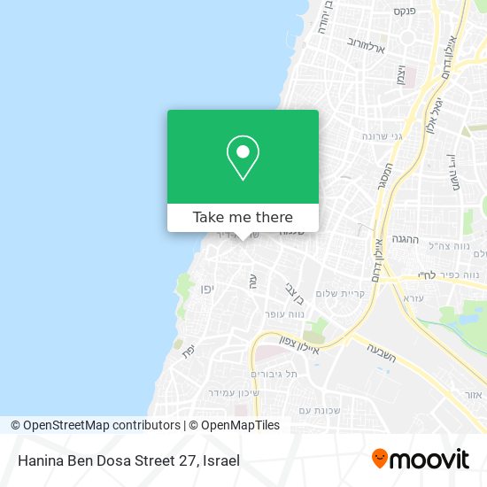 Hanina Ben Dosa Street 27 map