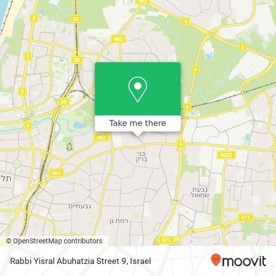 Rabbi Yisral Abuhatzia Street 9 map