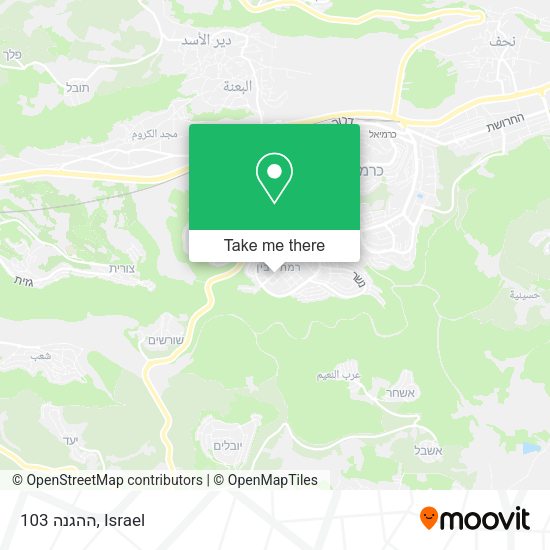 Карта ההגנה 103