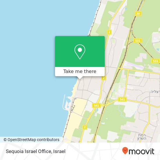 Карта Sequoia Israel Office