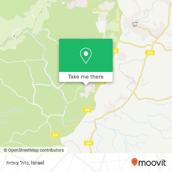 נחל צופית map