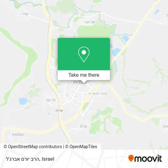 Карта הרב יורם אברג'ל