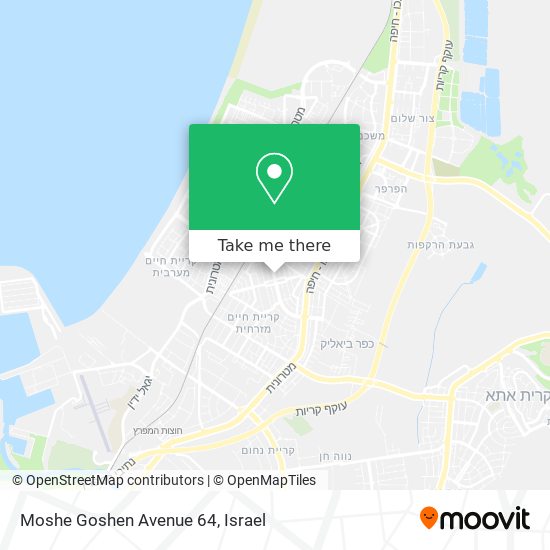 Moshe Goshen Avenue 64 map