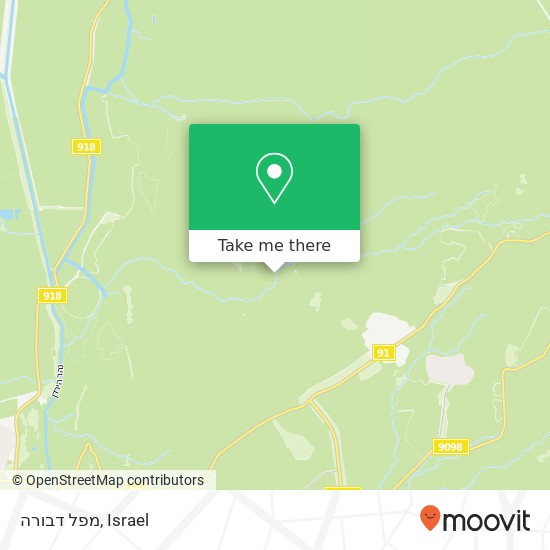 מפל דבורה map