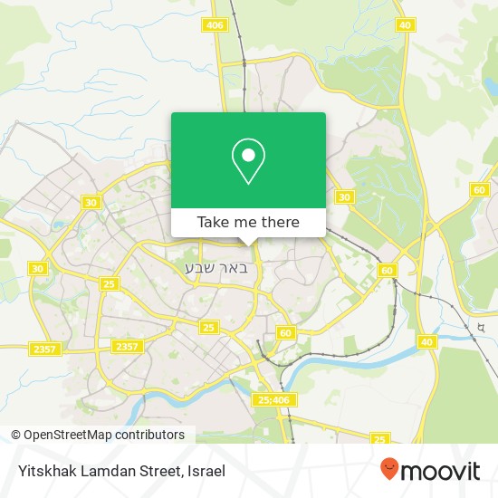 Карта Yitskhak Lamdan Street