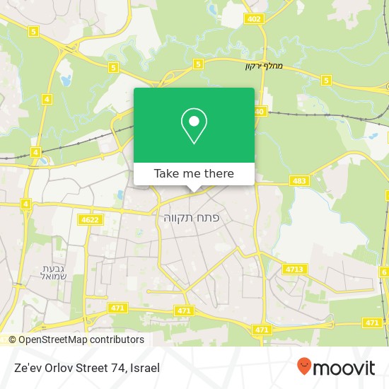 Ze'ev Orlov Street 74 map