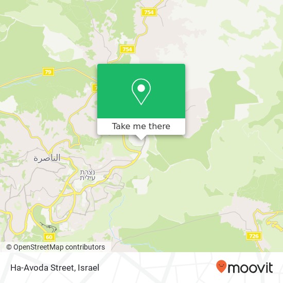Ha-Avoda Street map