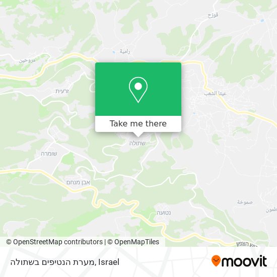 מערת הנטיפים בשתולה map