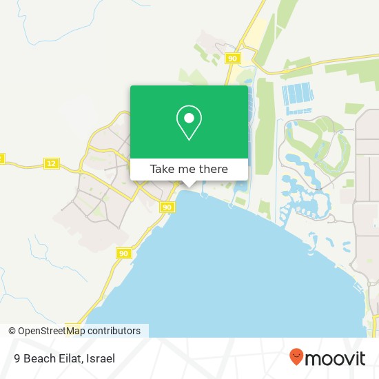 9 Beach Eilat, דרך פעמי השלום אילת, 88000 ישראל map