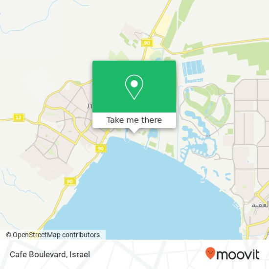 Cafe Boulevard, אילת, 88000 map