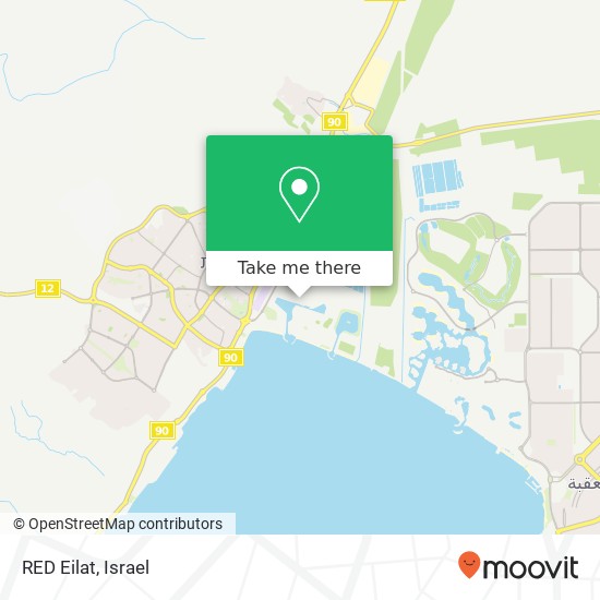 RED Eilat map