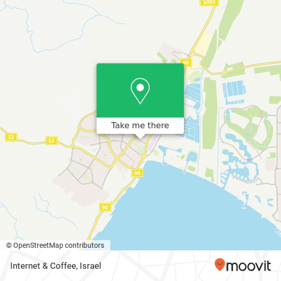 Карта Internet & Coffee, שדרות התמרים אילת, באר שבע, 88000