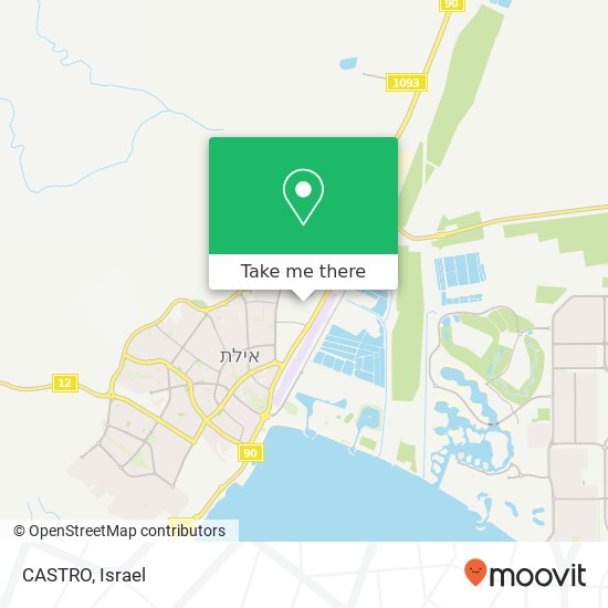 CASTRO, אילת, 88000 map
