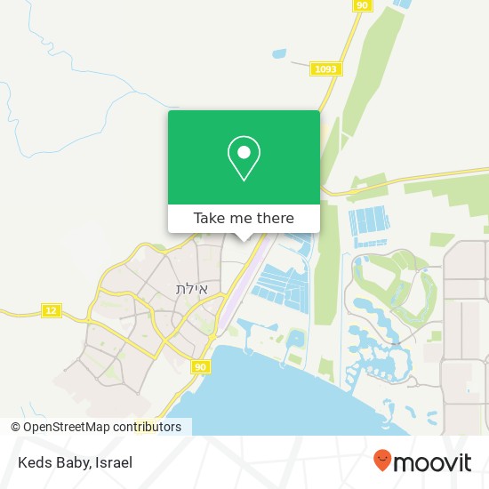 Keds Baby, אילת, 88000 map