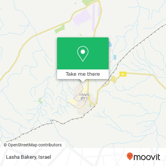 Карта Lasha Bakery, הר בוקר 6 מצפה רמון, 80600