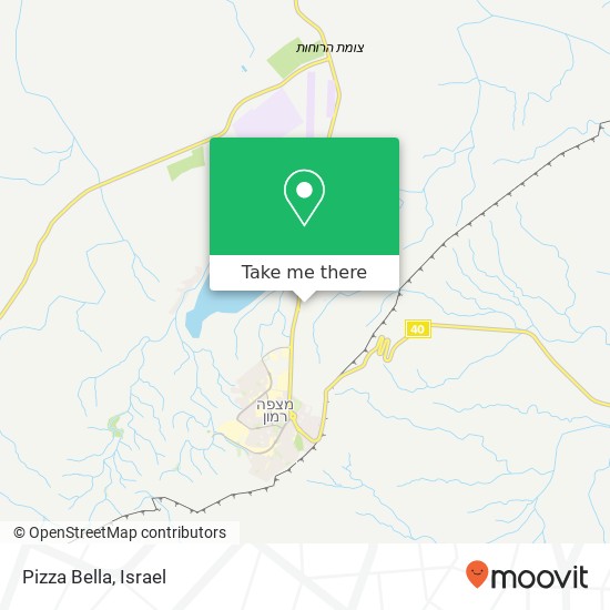 Карта Pizza Bella, באר שבע, 84000
