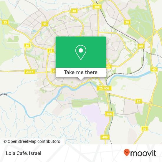 Карта Lola Cafe, משה סמילנסקי עיר עתיקה, באר שבע, 84000