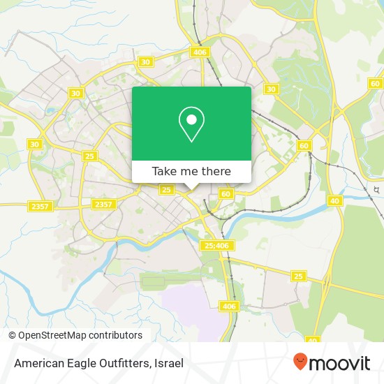 American Eagle Outfitters, מרכז אזרחי, באר שבע, 84000 map