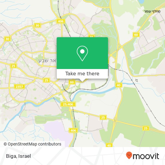 Biga, אזור תעשייה, באר שבע, 84000 map