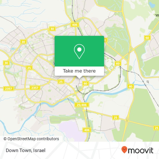 Карта Down Town, קרן היסוד באר שבע, באר שבע, 84896