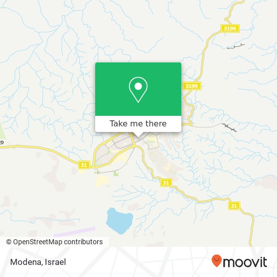 Modena, ירושלים ערד, באר שבע, 89000 map