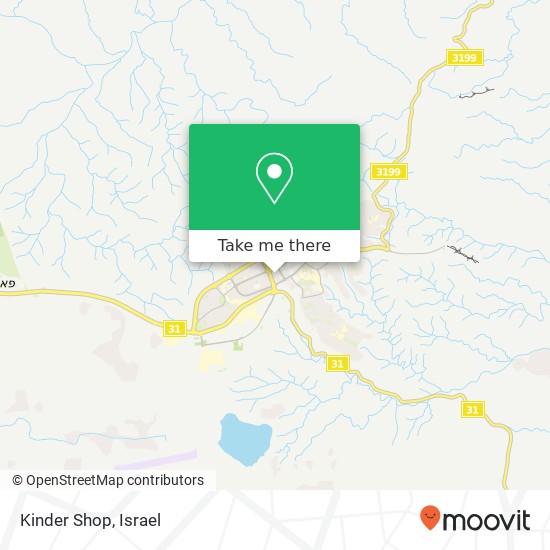 Карта Kinder Shop, שדרות חן ערד, באר שבע, 89058