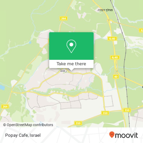 Карта Popay Cafe, אלסוק רהט, 85357