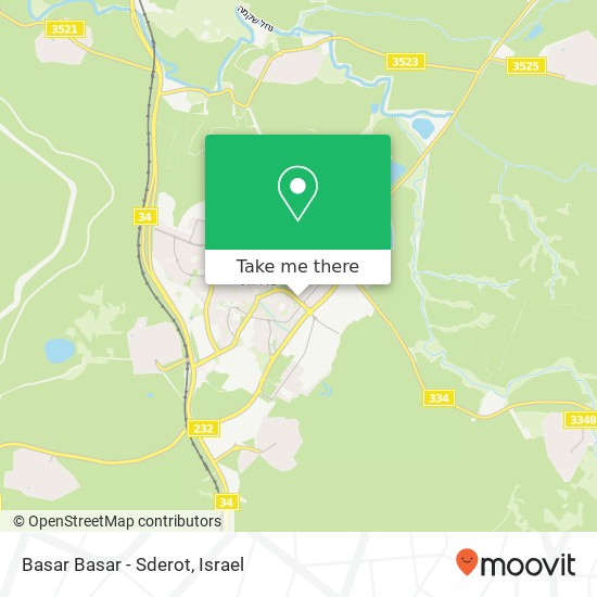 Basar Basar - Sderot, השופטים שדרות, 87070 map