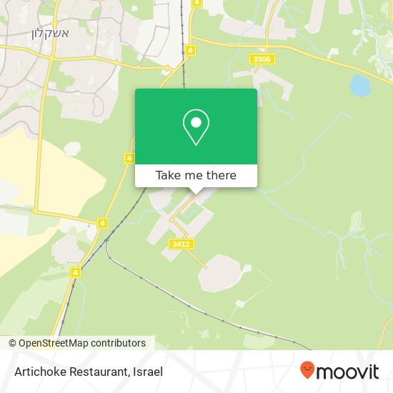 Карта Artichoke Restaurant, בית שקמה, 79105