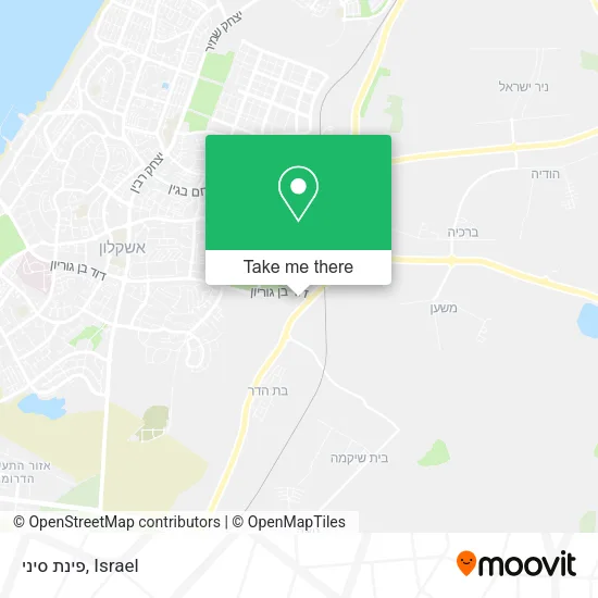 Карта פינת סיני