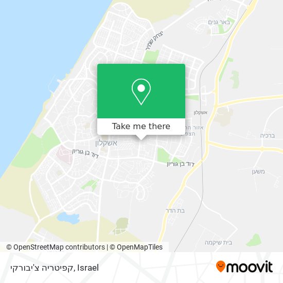 קפיטריה צ'יבורקי map