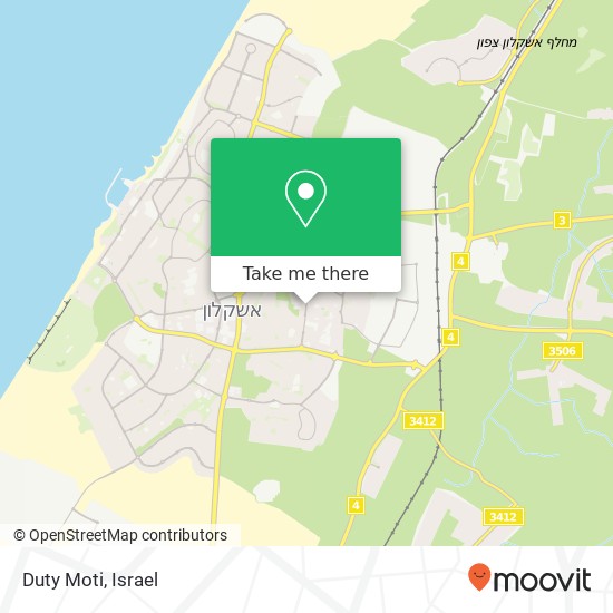 Карта Duty Moti, רמז דוד אשקלון, אשקלון, 78000