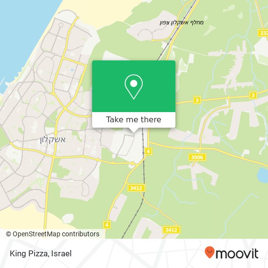 King Pizza, הפנינים אשקלון, אשקלון, 78000 map