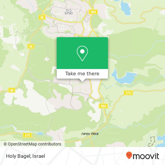 Карта Holy Bagel, נחל שורק בית שמש, ירושלים, 99091