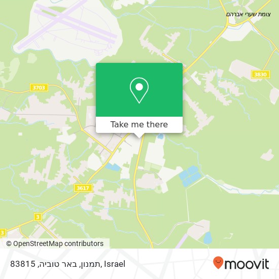 Карта תמנון, באר טוביה, 83815