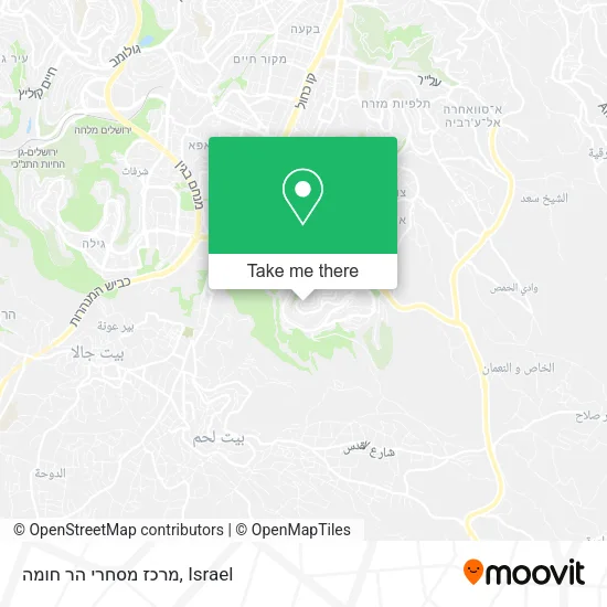 Карта מרכז מסחרי הר חומה