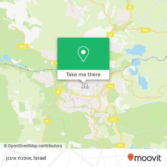 Карта אופנת איבון, כיכר נוימן בית שמש, ירושלים, 99000