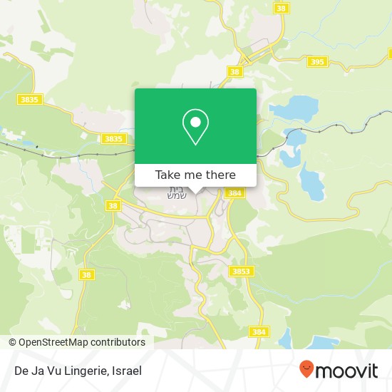 De Ja Vu Lingerie, דרך יצחק רבין בית שמש, ירושלים, 99585 map