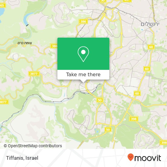 Карта Tiffanis, ירושלים, ירושלים, 90000