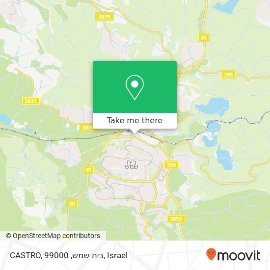 CASTRO, בית שמש, 99000 map
