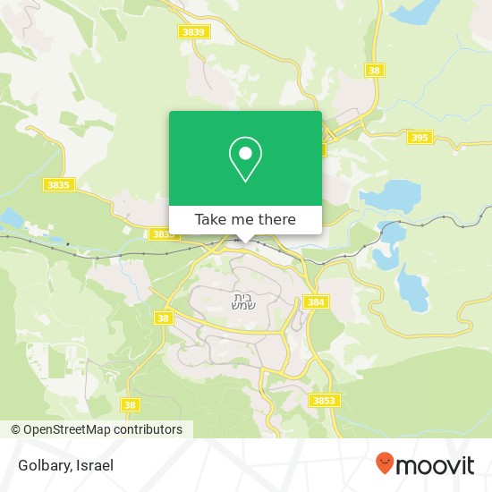 Карта Golbary, בית שמש, ירושלים, 99000
