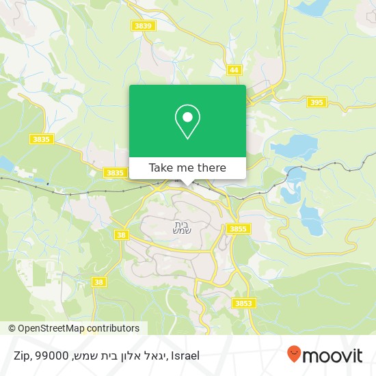 Zip, יגאל אלון בית שמש, 99000 map