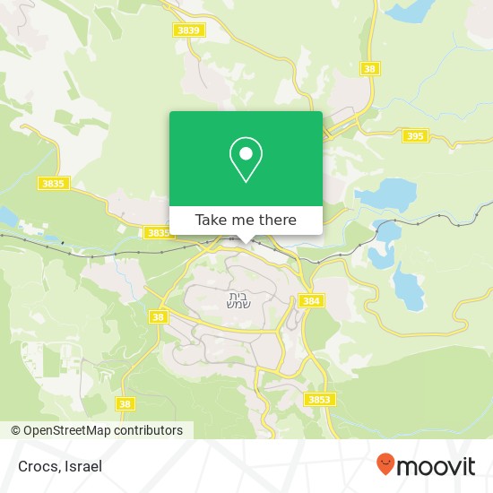 Crocs, בית שמש, 99000 map