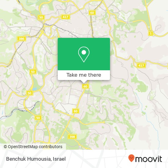 Benchuk Humousia, דרך בית לחם בקעה, ירושלים, 93553 map