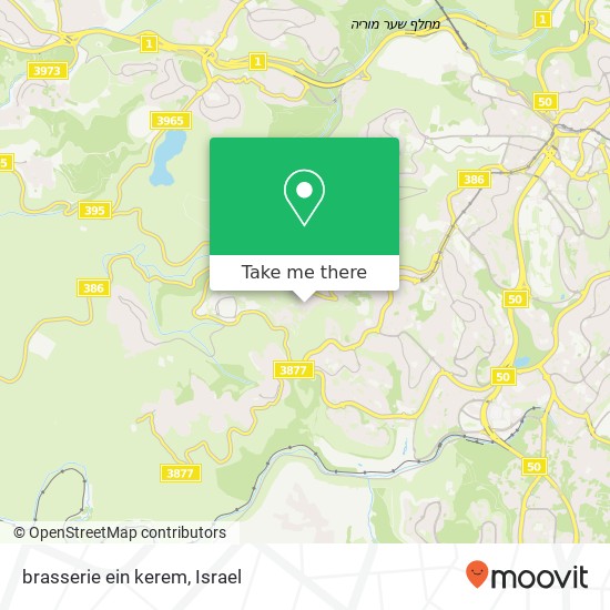 brasserie ein kerem, המעיין ירושלים, ירושלים, 95903 map